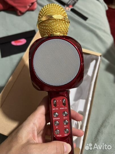 Караоке микрофон с подсветкой