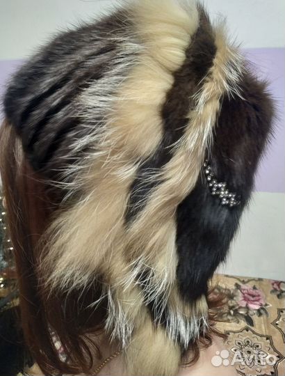 Шапка норковая женская