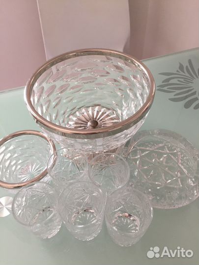 Хрустальная конфетница СССР