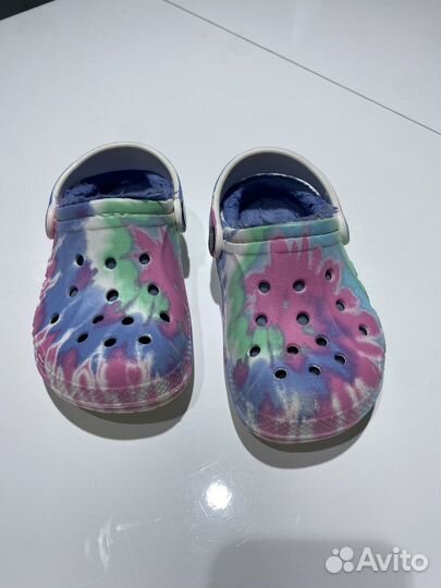 Crocs сабо тёплые 25 р. бу