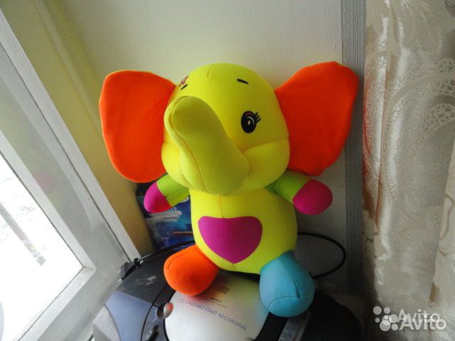 Слоник, милая мягкая игрушка большая новая