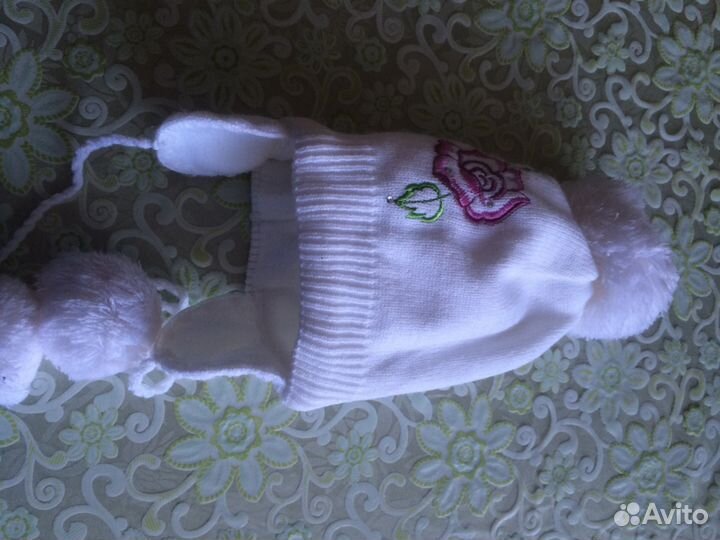 Шапка новая для девочки Польша шерсть