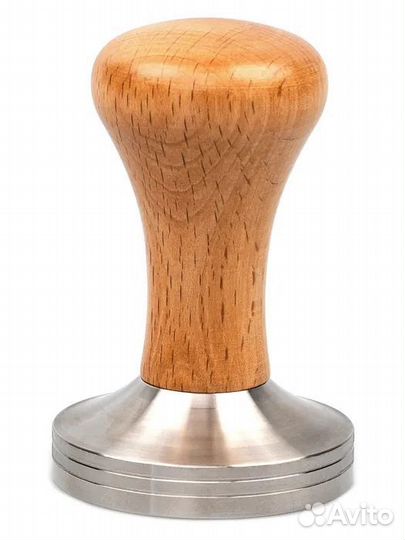 Темпер 58 мм с деревянной рукояткой