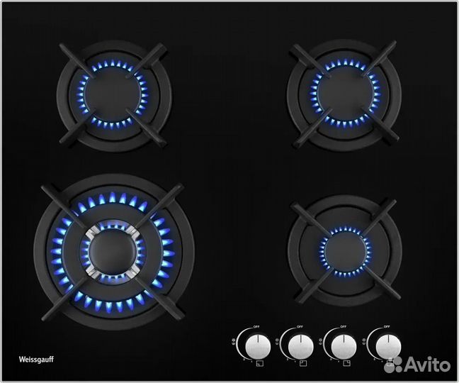 Газовая варочная поверхность Weissgauff HGG 640 BG