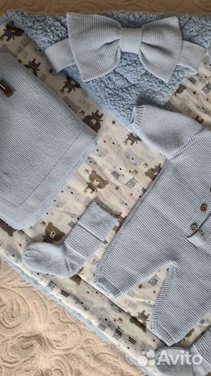 Конверт/ комплект на выписку, осень-весна