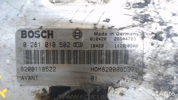 Блок управления двигателем Renault Kangoo, 2003