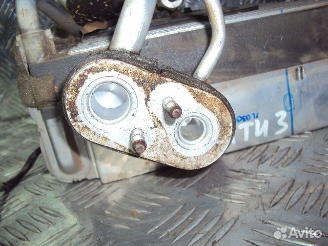 Радиатор кондиционера Matiz (00) салонный Б\У вид