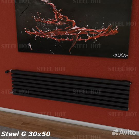 Горизонтальный радиатор Steel-Hot от производителя