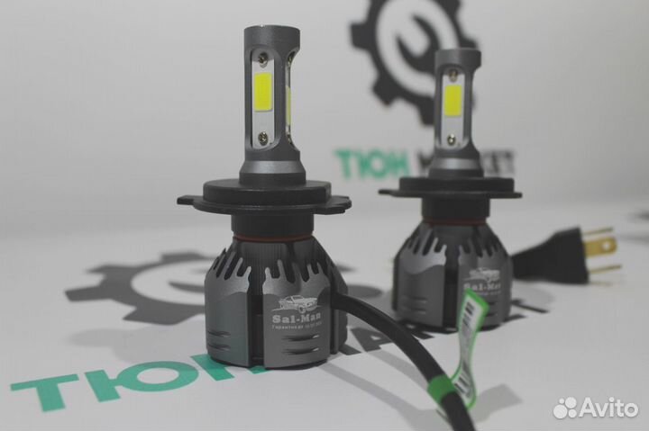 Светодиодные A6 LED лампы H4 Sal-man