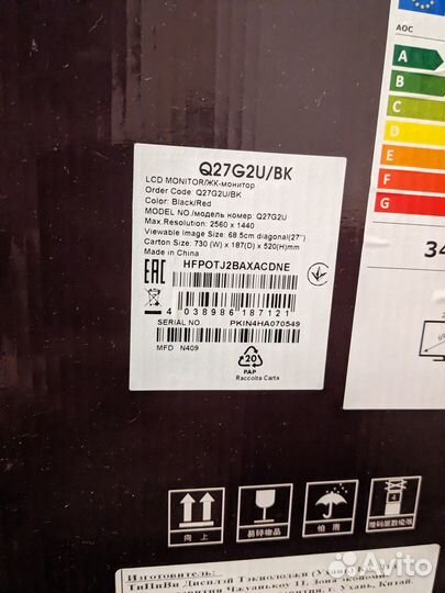 Монитор AOC 27