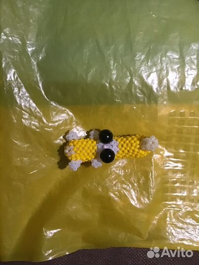 Кото банан из бисера Амигуруми