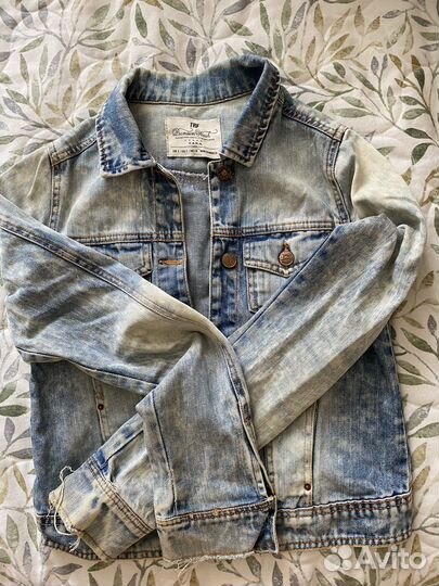 Джинсовка голабая zara