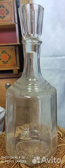 Графин с рюмкой -крышкой, для воды из СССР