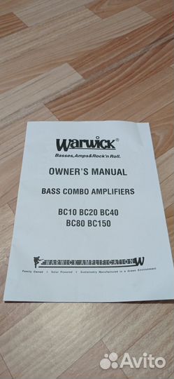 Басовый комбоусилитель Warwick BC 10