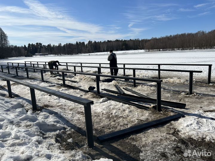 Винтовые сваи для пирсов