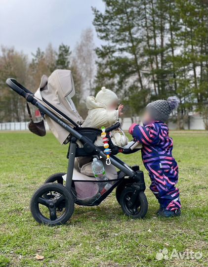 Коляска 2 в 1 эко кожа