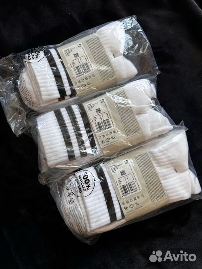 S. Высокие белые носки Adidas. Оригинал