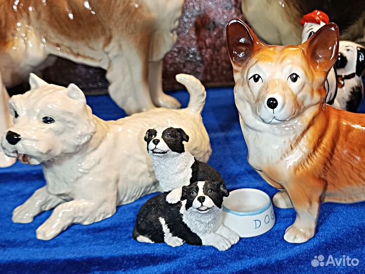 Корги.Терьер.Собаки.Англия.Статуэтки.Коллекция