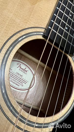 Гитара Fender CD60Nat + EQ Fishman - Новая