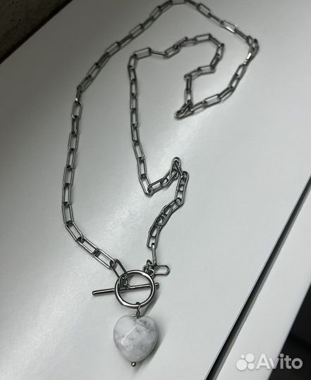 Подвеска с натур.камнем/цепочки