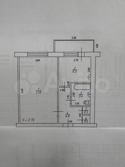 1-к. квартира, 37,4 м², 5/6 эт.