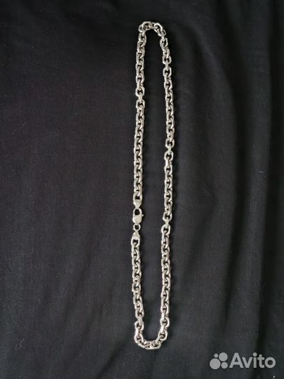 Серебряная якорная цепь 103г