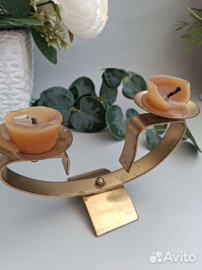 Подсвечник латунь СССР