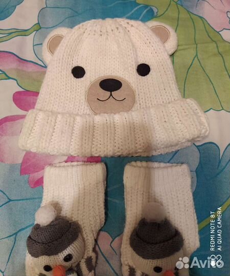 Новогодний комплект шапка и носки