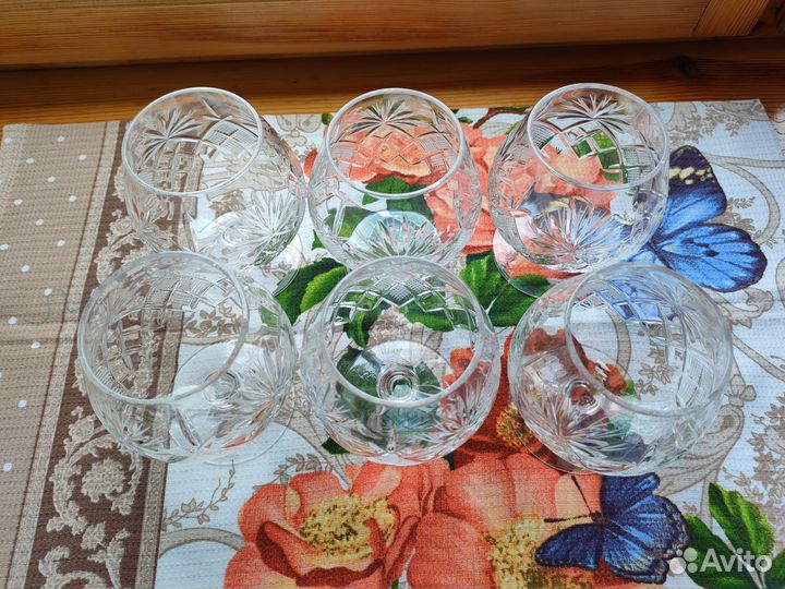 Бокалы новые хрусталь для виски, коньяка