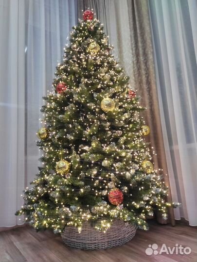 Юбка для елки из ротанга 65 см