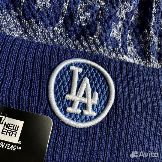 Шапка зимняя LA Dodgers MLB logo