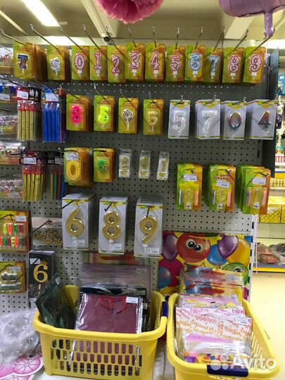 Свечи праздничные для торта/Свечи-цифры/Фонтаны