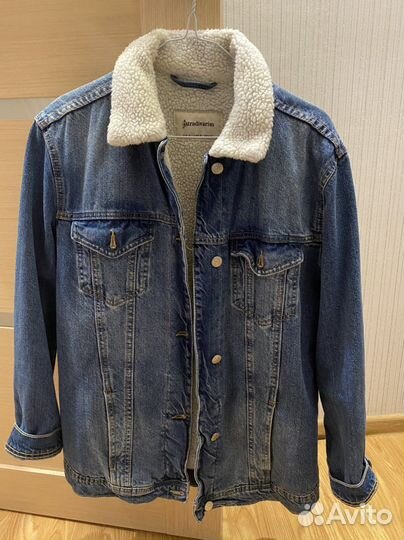 Утепленная куртка джинсовая stradivarius