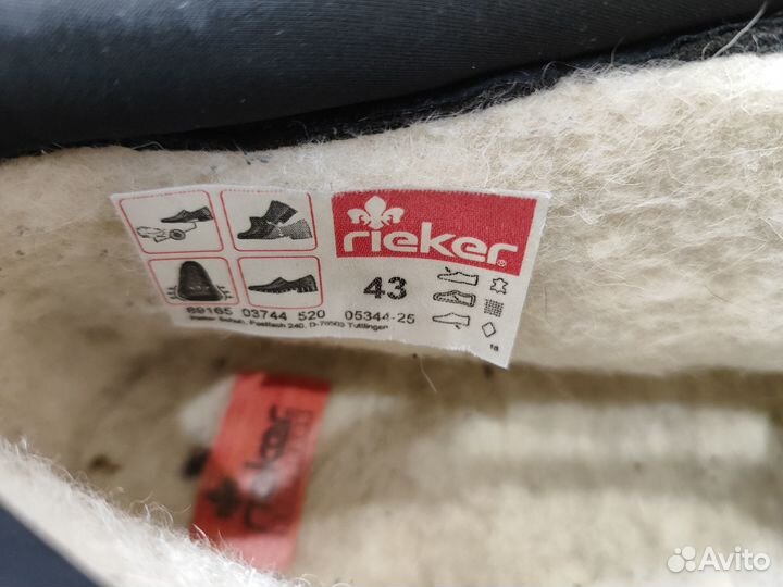 Ботинки мужские зимние Rieker 43 размер