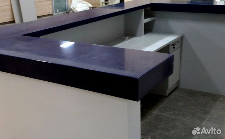 Ресепшн для кафе из искусственного камня