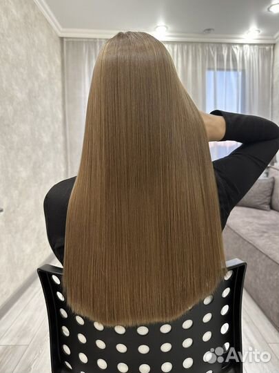 Кератиновое выпрямление волос