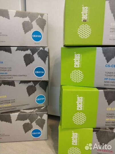 Картридж Саctus HP LaserJet, набор 4 цвета, 14 шт