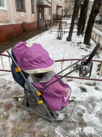 Санки коляска nika kids