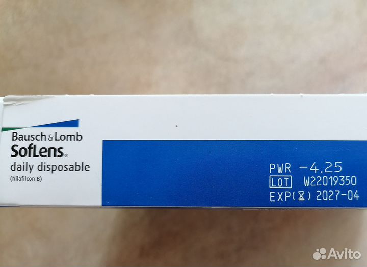 Контактные линзы -4.25