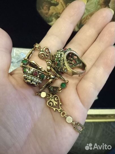 Винтажное восточное украшение, браслет-слейв