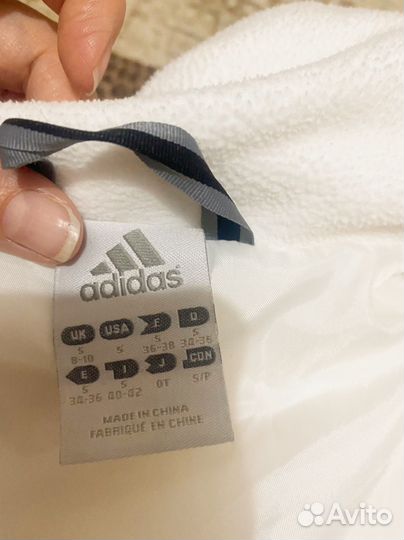 Пуховик женский adidas и шапка