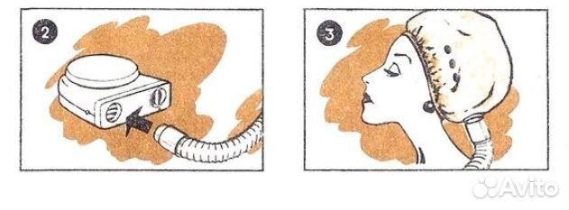 Удобный фен для сушки волос накрученных на бигуди