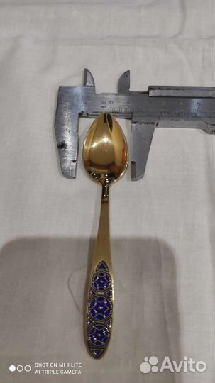 Серебряные ложки с эмалью