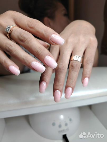Маникюр гель-лак наращивание