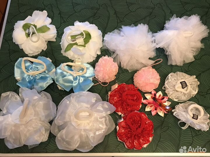 Бантики для волос, резиночки