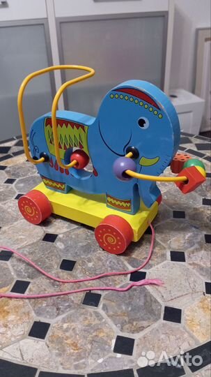 Игрушка каталка Слоник