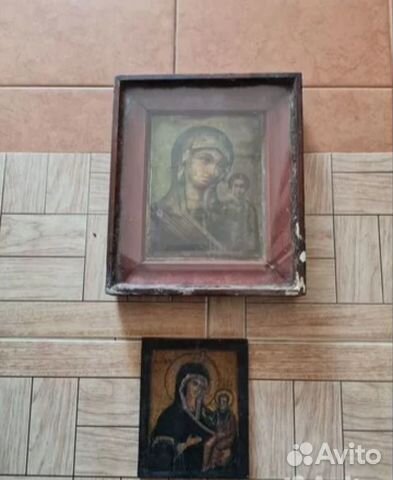 Икона старинная Николай Чудотворец