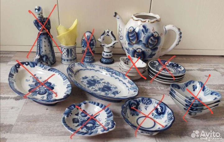 Посуда Гжель