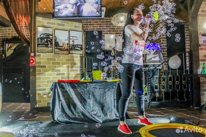 Шоу мыльных пузырей на ваш праздник