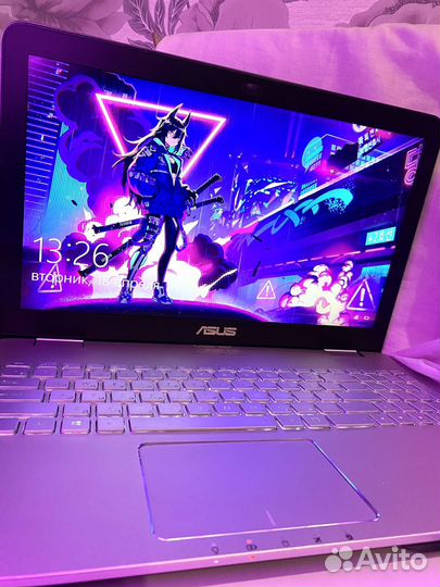 Игровой, мощный и быстрый ноутбук asus